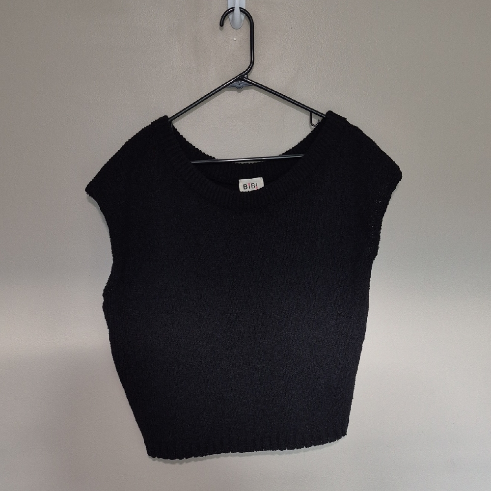 BiBi Black Knit Top